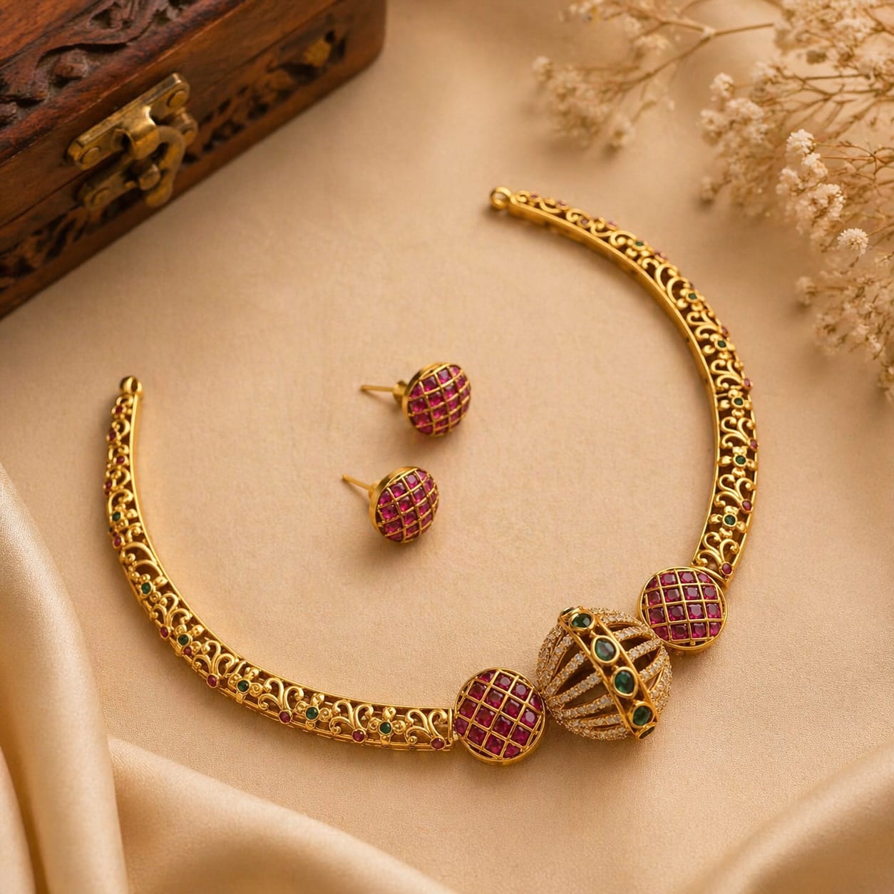Cheluve Creations antique jewelry showcase piece
